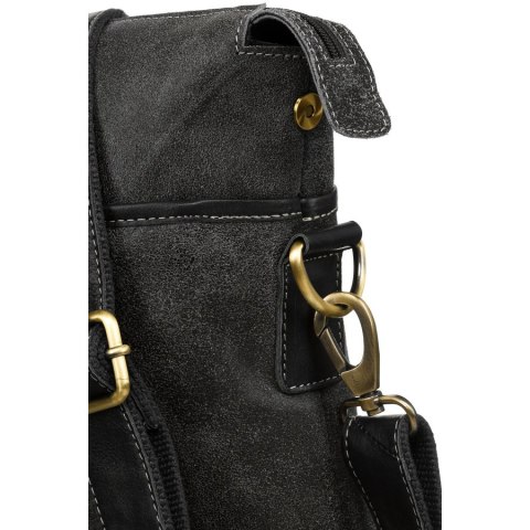 Torba Biznesowa Na Laptopa - Czarna - 38 x 32 cm