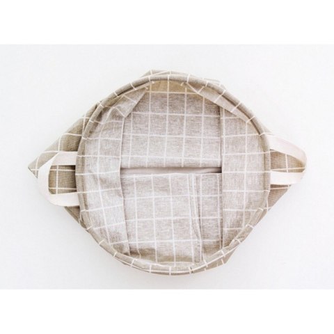 Organizer do Przechowywania Odzieży – Szary w Kratę - 35x45 cm