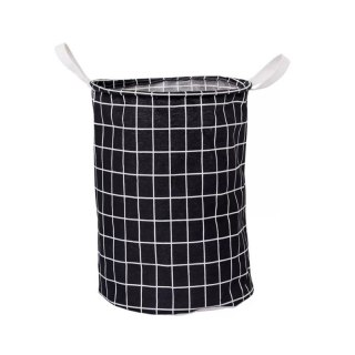 Organizer do Przechowywania Odzieży – Czarny w Kratę – 35x45 cm