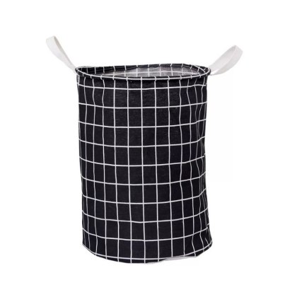 Organizer do Przechowywania Odzieży – Czarny w Kratę – 35x45 cm