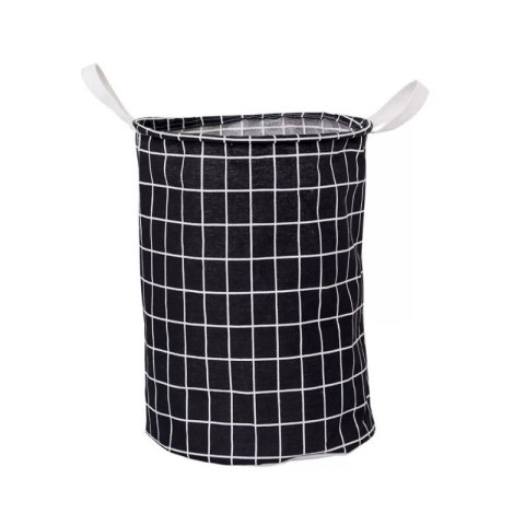 Organizer do Przechowywania Odzieży – Czarny w Kratę – 35x45 cm