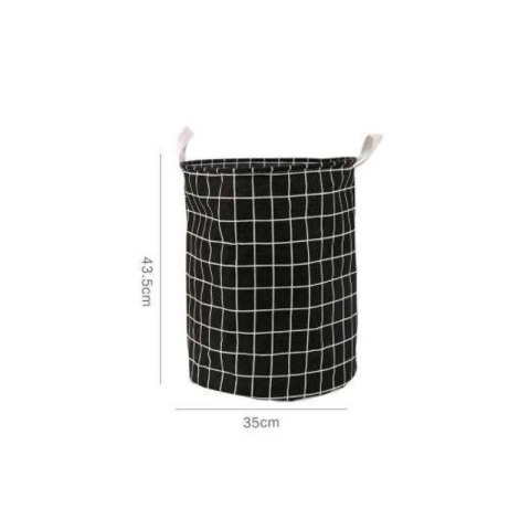 Organizer do Przechowywania Odzieży – Czarny w Kratę – 35x45 cm