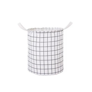 Organizer do Przechowywania Odzieży – Biały w Kratę – 35x45 cm
