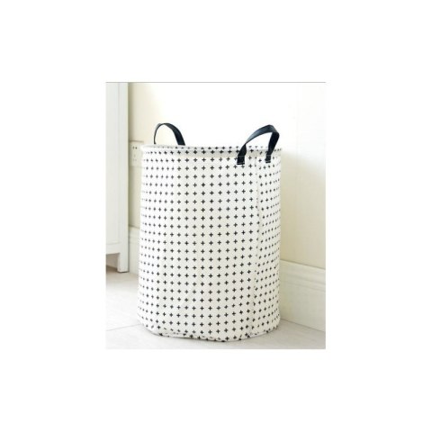Organizer do Przechowywania Odzieży – Biały w Plusy – 35x45 cm