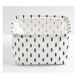 Organizer do Przechowywania Odzieży – Biały w Choinki – 21x25 cm