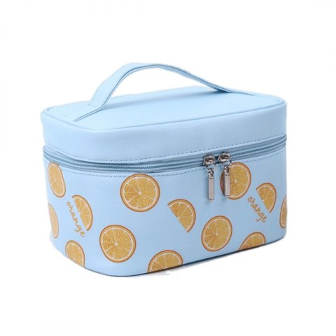 Organizer na Kosmetyki – Niebieski w Pomarańcze – 22x15 cm