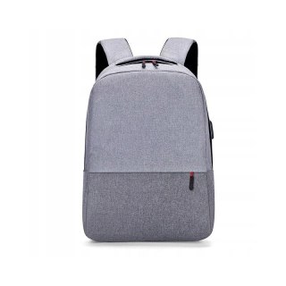Plecak Sportowy – Szary z USB – 43x30 cm
