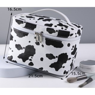 Organizer na Kosmetyki – Biały w Czarne Łaty – 22x17 cm