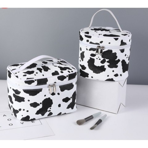 Organizer na Kosmetyki – Biały w Czarne Łaty – 22x17 cm