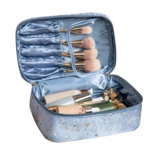 Organizer na Kosmetyki – Niebieski w Gwiazdy 2w1 – 25x17 cm