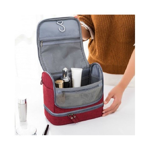 Organizer na Kosmetyki – Granatowy Wodoodporny – 25x21 cm