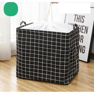 Organizer do Przechowywania Odzieży – Czarny w Kratę – 50x40 cm
