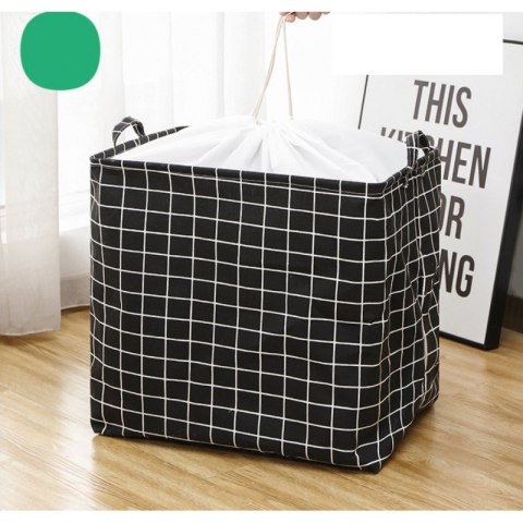 Organizer do Przechowywania Odzieży – Czarny w Kratę – 50x40 cm
