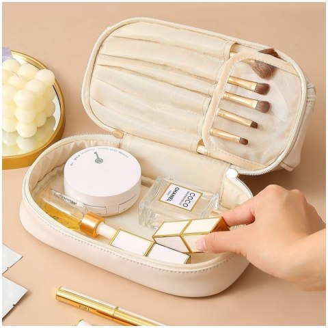 Organizer na Kosmetyki – Kremowy – 23x16 cm