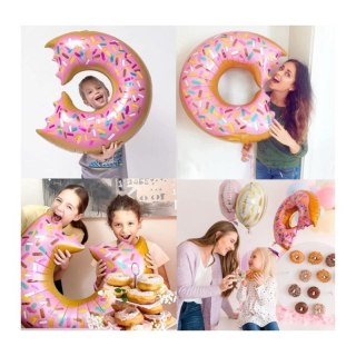Zestaw Balonów z Akcesoriami - Pączki Donut i Kolorowy Mix - 165 szt.