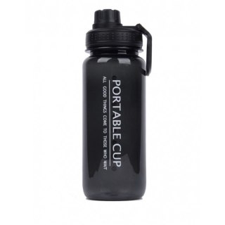 Butelka na Wodę - Sportowa Czarna z Uchwytem 600 ml