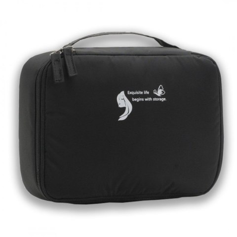 Organizer na Kosmetyki – Czarny – 26x19 cm