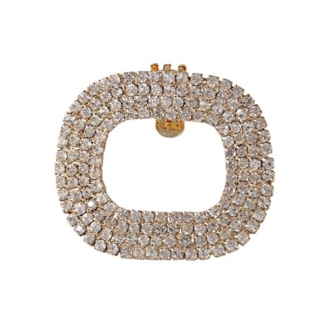 Biżuteryjne Klipsy do Obuwia – Kryształy i Cyrkonie - 5,1x4,3 cm