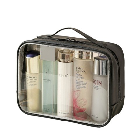 Organizer na Kosmetyki – Czarno-Przezroczysty – 26x20 cm