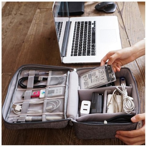 Organizer na Akcesoria – Szary – 24,5x18 cm