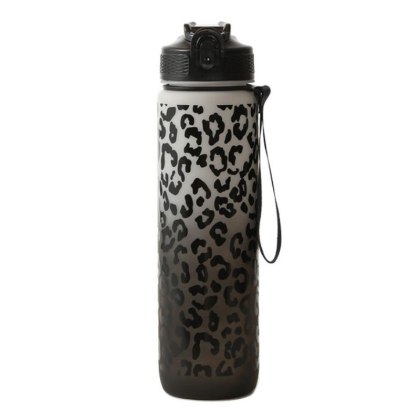 Butelka na Wodę - Ombre Panterka Biało-Czarna 1000 ml