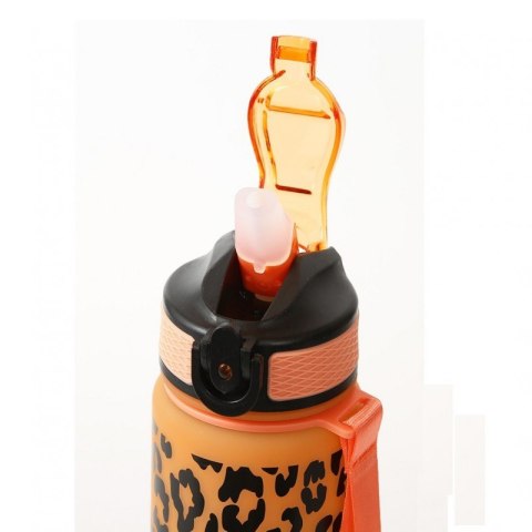 Butelka na Wodę - Ombre Panterka Pomarańczowo-Zielona 1000 ml