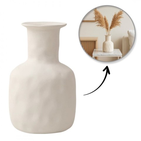 Wazon Ceramiczny Biały – 17,5x11 cm