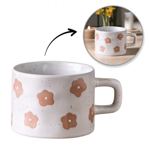 Kubek Ceramiczny – Wzór Retro – 250 ml