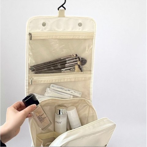 Organizer na Kosmetyki – Kremowy – 24x24 cm