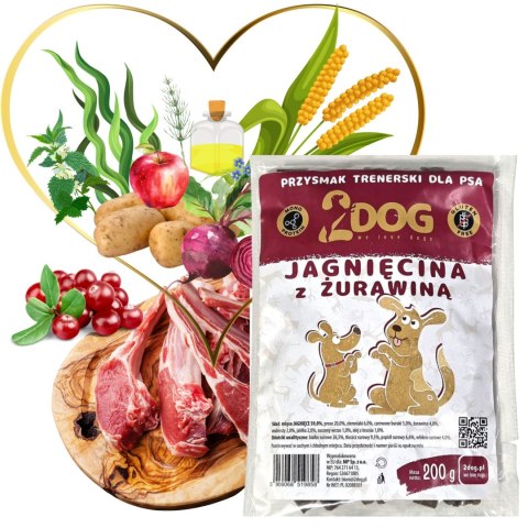 Nagroda Behawioralna: Jagnięcina z Żurawiną – 200 g
