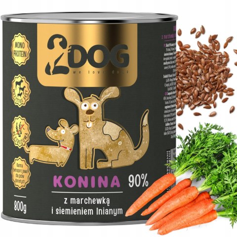 Danie z Koniny z Siemieniem Lnianym – 800 g