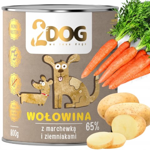 Danie z Wołowiny z Marchewką i Ziemniakami – 800 g
