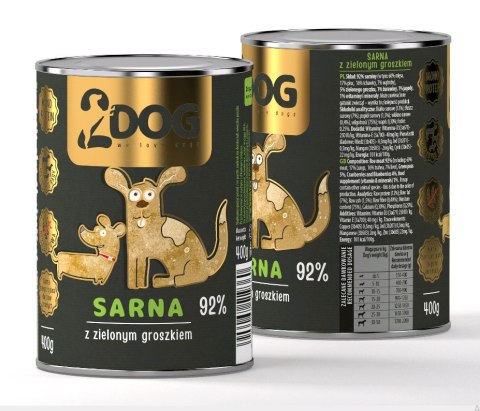 Danie z Sarniny z Zielonym Groszkiem – 400 g