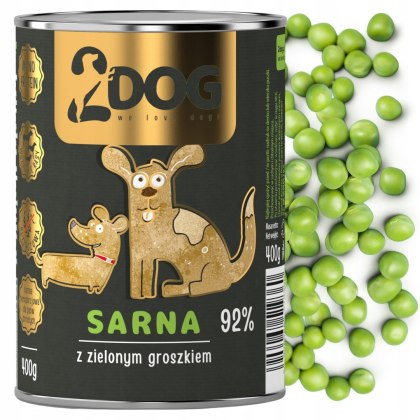 Danie z Sarniny z Zielonym Groszkiem – 400 g
