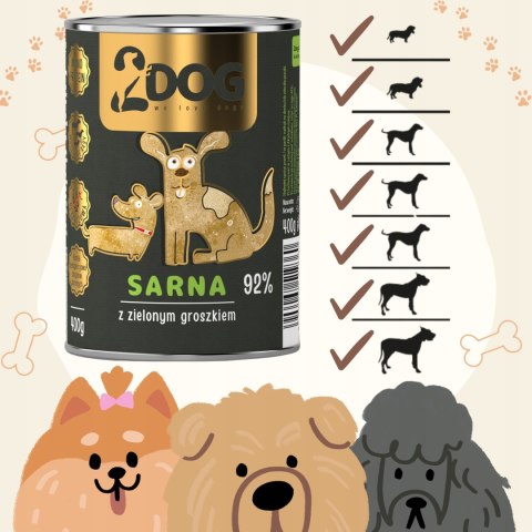 Danie z Sarniny z Zielonym Groszkiem – 400 g