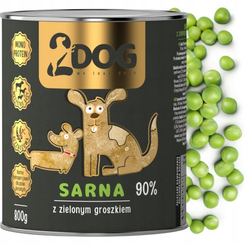 Danie z Sarniny z Zielonym Groszkiem – 800 g