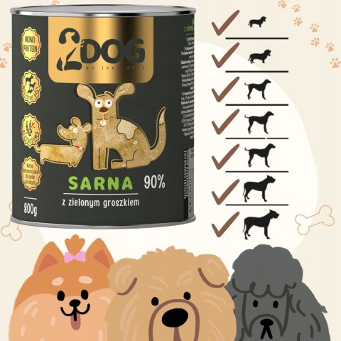 Danie z Sarniny z Zielonym Groszkiem – 800 g