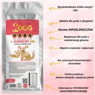 Karma z Jagnięciną – Zimnotłoczona (1,2 kg)