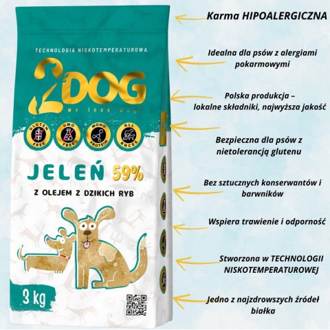 Karma z Jeleniem – Zimnotłoczona (3 kg)