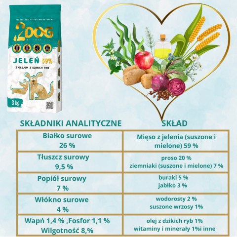 Karma z Jeleniem – Zimnotłoczona (3 kg)