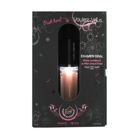 Błyszczyk z Lusterkiem (Chłodząco-Rozgrzewający, Czekoladowy) – 9 ml
