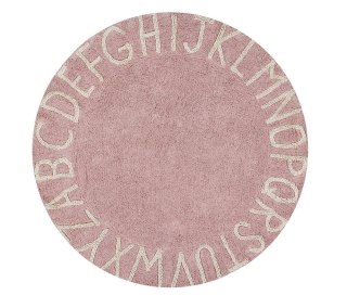 Dywan Bawełniany Edukacyjny Alfabet – Vintage Nude – Śr. 150 cm