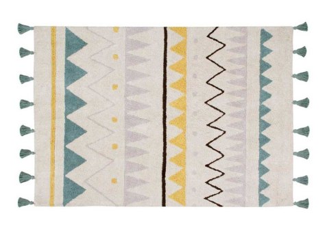 Dywan Bawełniany Azteca – Natural Vintage Azul – 120x160 cm
