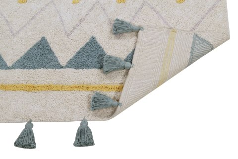 Dywan Bawełniany Azteca – Natural Vintage Azul – 120x160 cm