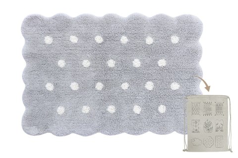 Dywan Bawełniany Mini Biscuit – Pearl Grey – 70x100 cm