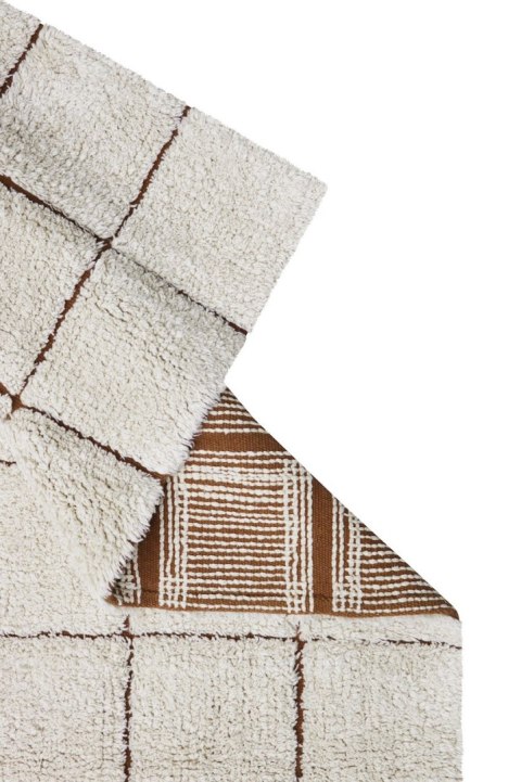 Dywan Bawełniany Mosaic – Toffee/Natural – 170x240 cm