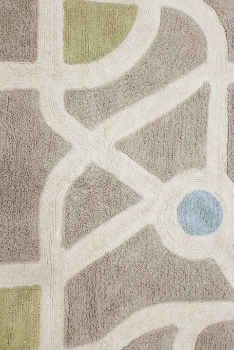 Dywan Bawełniany Mapa Miasta Eco-City z Akcesoriami – 120x170 cm