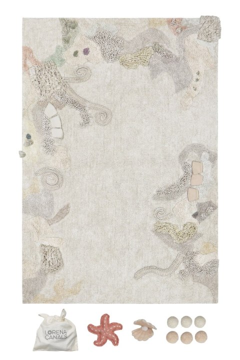 Dywan Bawełniany Dno Morskie z Akcesoriami – 140x200 cm