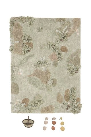Dywan Bawełniany Mushroom Forest z Akcesoriami – 120x160 cm