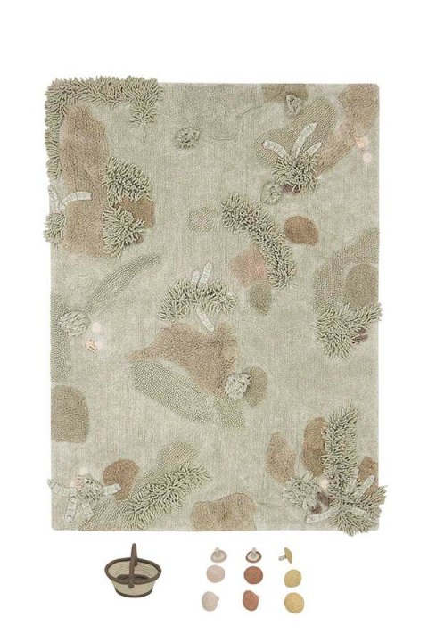 Dywan Bawełniany Mushroom Forest z Akcesoriami – 120x160 cm